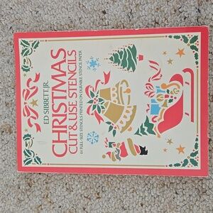 Christmas Holiday Cut & Use Stencils 1978 Dover Publishing